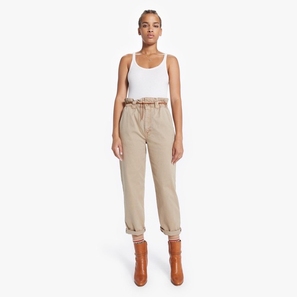 Mother | The Yoyo Ruffle Greaser Pants - Picture 2 of 15